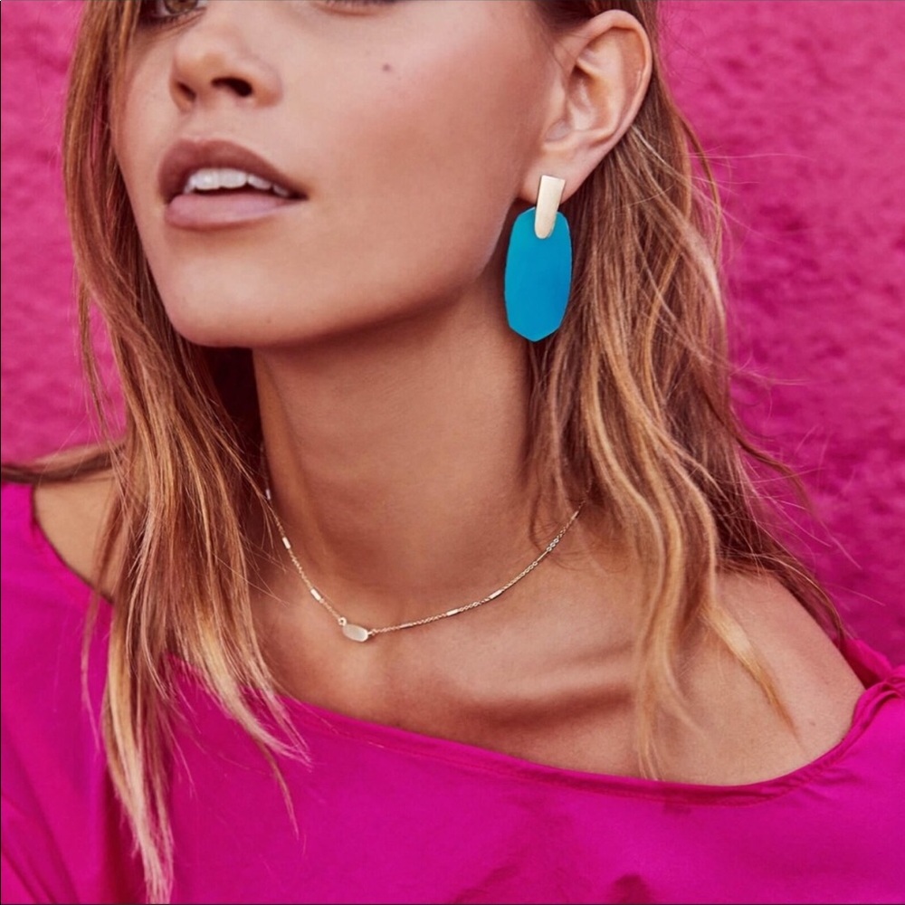💎New Kendra Scott Aragon Gold Drop  Earrings 💎